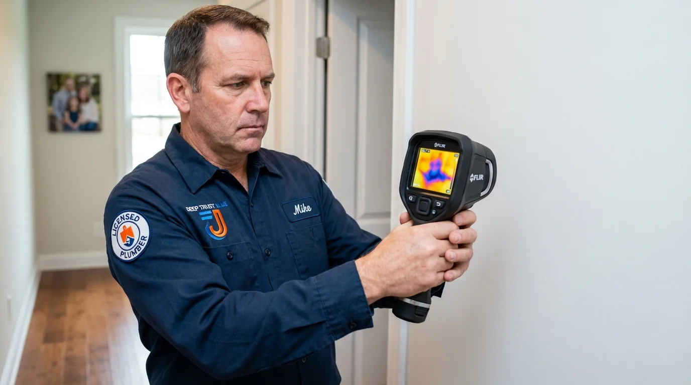 Thermal imaging leak detection by Johns Plumbing LLC in Herscher